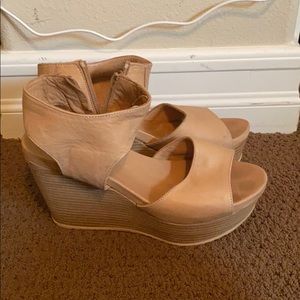 Beige Wedges